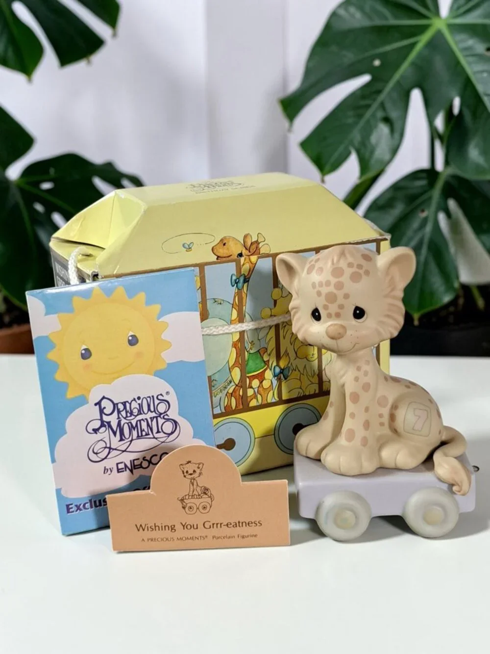 Precious Moments Figurine 109479 Wishing You Grrr-Eatness 7 Year Old 1987